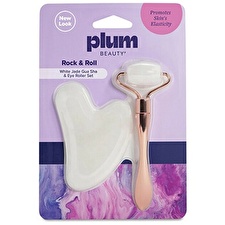 PlumBeauty Massage Roller And Gua Sha Rock & Roll Set
