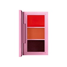 Mac From Harris With Love Lip Palette Roman Revelation: Bright Orange (matte) & No Place Like La: Warm Nude (amplified) & London Grind: Deep Purple (amplified) 3 G