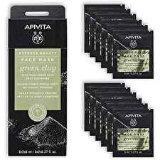 Apivita Express Beauty Mascarilla Facial Limpieza Profunda Con Arcilla Verde 2x 8ml