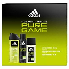 Adidas Pure Game - Deodorant S Rozprašovačem 75ml & Deodorant Ve Spreji 150ml & Sprchový Gel 250ml