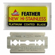 Feather Hi-stainless Platinum Coated Double Edge Blade 5 Pack