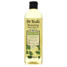 Dr Teal's Bath Additive Eucalyptus Oil Pure Epson Salt Body Oil Relax & Relief with Eucalyptus & Spearmint 260ml/8.8oz