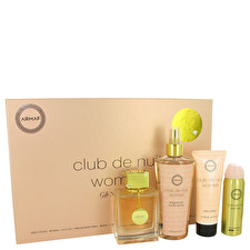 Armaf Club De Nuit Gift set - Eau De Parfum Spray + 1.7 oz Body Spray + 3.4 oz Body Lotion + 8.4 oz Fragrance Body Spray