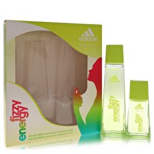 Adidas Fizzy Energy Gift Set - Eau De Toilette Spray + 1 oz Eau De Toilette Spray
