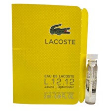 Lacoste Eau De L.12.12 Jaune - Optimistic Eau De Toilette For Men 2ml *vial