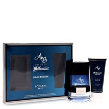 Lomani Spirit Millionaire Dark Fusion Gift Set - Eau De Parfum Spray + Shower Gel