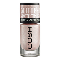 Gosh Glittery Matt Finish Nail Polish 06 Soft Pink 8ml