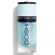 Gosh Glittery Matt Finish Nail Polish 06 Frosted Soft Blue 8ml