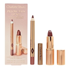 Charlotte Tilbury Set Of Decorative Cosmetics For Lips Pillow Talk Medium (lip Kit)