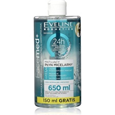 Eveline Cosmetics Facemed+ Mattifying Micellar Water - Odličovací Micelární Voda Pro Normální/smíšenou Pleť 650ml