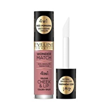 Eveline Cosmetics Wonder Match 4in1 Lip & Cheek Balm 2-in-1 02 4.5ml