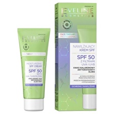 Eveline Cosmetics Therapy Professional Aloe Moisturizing Daily Cream For Face Spf 50 30ml