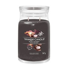 Yankee Candle Aromatic Candle Signature Large Glass Black Coconut 567 G