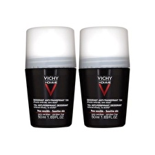 Vichy Men Homme 72h Deodorant Anti-transpirant ( 2 Pcs ) - Roll-on Deodorant For Sensitive Skin 50ml