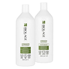 Biolage Strength Recovery Shampoo & Conditioning Cream Litres Duo