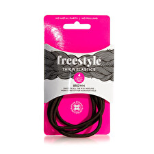 Freestyle Thick Metal Free Elastics Brown