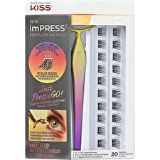 Kiss False Eyelashes Impress Press On Falsies Kit 01