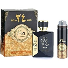 Al Zaafaran Ard Al Zaafaran Oud 24 Hours Eau De Parfum Spray + Perfumed Spray (Unisex) 3.4 oz 100ml/3.4oz