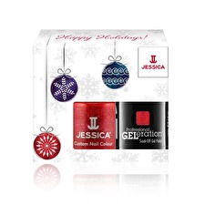 Jessica Winter Set Jessica: Professional Geleration Semi-permanent Nail Polish Hearts On Fire 15ml & Custom Colors Nail Polish Hearts On Fire 14.8ml