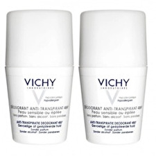 Vichy Deodorant Antiperspirant 48h ( 2 Pcs ) - Roll-on 48 Hour Deodorant For Sensitive And Irritated Skin 50ml