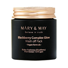 Mary & May Brightening Face Mask Blackberry Complex Glow (wash Off Pack) 125 G
