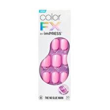 Kiss Glue-on Nails Impress Color Fx - Late Night 30 Pcs