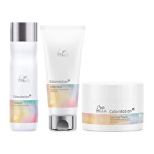 Wella Color Motion Trio Shampoo Conditioner Mask Bundle