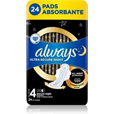 Always Secure Night S4 Quattro Sanitary Pads 24 Pcs