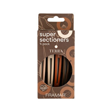 Framar Super Sectioner Clips 4pk Terra Neutrals - Discontinued