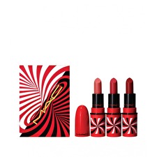 Mac Tiny Tricks Set Mac: Mini Cream Lipstick Awespicious 1.7 G & + Mini Matte Cream Lipstick Sleight Of Grand 1.8 G *miniature