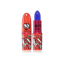 Mac Viva Glam X Keith Haring Longwear Cream Lipstick Canal Blue 3 G
