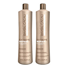 Brasil Cacau Extreme Repair Shampoo & Conditioner Litre Duo