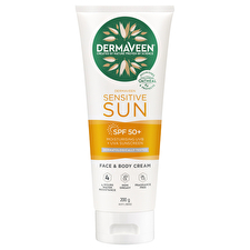 Dermaveen Sensitive Sun Spf 50+ Moisturising Face & Body Cream 200g