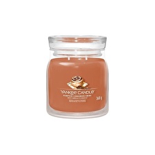 Yankee Candle Aromatic Candle Signature Glass Medium Pumpkin Cinnamon Swirl 368 G