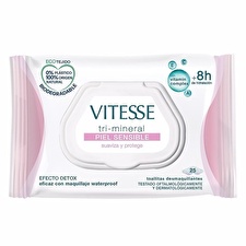 Vitesse Tri-mineral Sensitive Skin Makeup Remover Wipes 25 Units