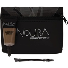 Nouba 15 Set Nouba: Eyebrow Brush & Eyebrow Gel 7ml & Textile Makeup Bag Black