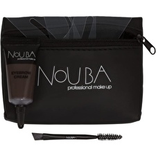 Nouba 25 Set Nouba: Eyebrow Brush & Eyebrow Gel 7ml & Textile Makeup Bag Black