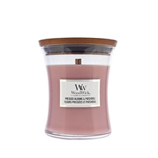 WoodWick Scented Candle Vase Medium Pressed Blooms & Patchouli 275 G