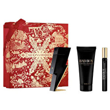 Carolina Herrera Bad Boy - Eau De Toilette 50ml & Sprchový Gel 100ml & Eau De Toilette 10ml