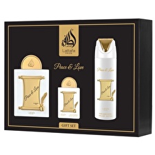 Lattafa Peace & Love - Eau De Parfum 100ml & Eau De Parfum 20ml & Deodorant Ve Spreji 200ml