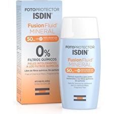 Isdin Fusion Fluid Mineral Photoprotector 0% Chemical Filters Spf50+ 50ml