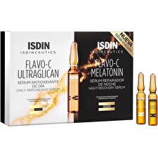 Isdin Isdinceutics Flavo-c Melatonin & Ultraglican 10 & 10 Ampoules