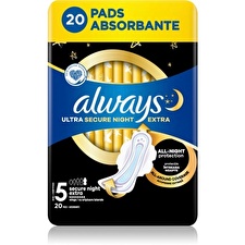 Always Ultra Secure Night S5 Night Sanitary Pads 20 Pcs