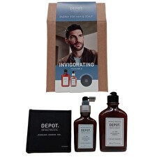 Depot Invigorating Kit C Set Depot: 100 Hair Cleansing No. 105 Multivitamin Complex Hair Shampoo Anti-hair Loss 250ml & 200 Hair Treatments No. 206 Hair Lotion Treatment Invigorating 100ml