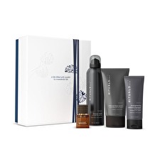 Rituals Homme Medium Giftset Charcoal Face Scrub 125ml/shower Foam 200ml/strengthening Caffeine Shampoo 70ml/travel - L'essentiel 15ml 410ml