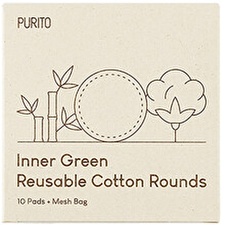 Purito Bamboo-cotton Tampons Inner Green (reusable Cotton Rounds) 10 Pcs