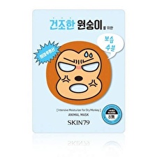 skin79 Animal Mask Intensive Moisturizer For Dry Monkey - Sada Hydratačních Plátýnkových Masek 0.0g