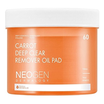 Neogen Dermalogy Carrot Deep Clear Remover Oil Pad - 60 sheets