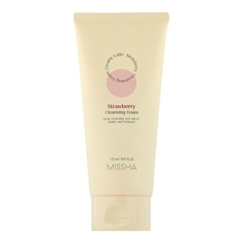 Creamy Latte Cleansing Foam - 3 Types - Strawberry