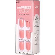 Kiss Self-adhesive Nails Impress Color Pretty Pink 30 Pcs